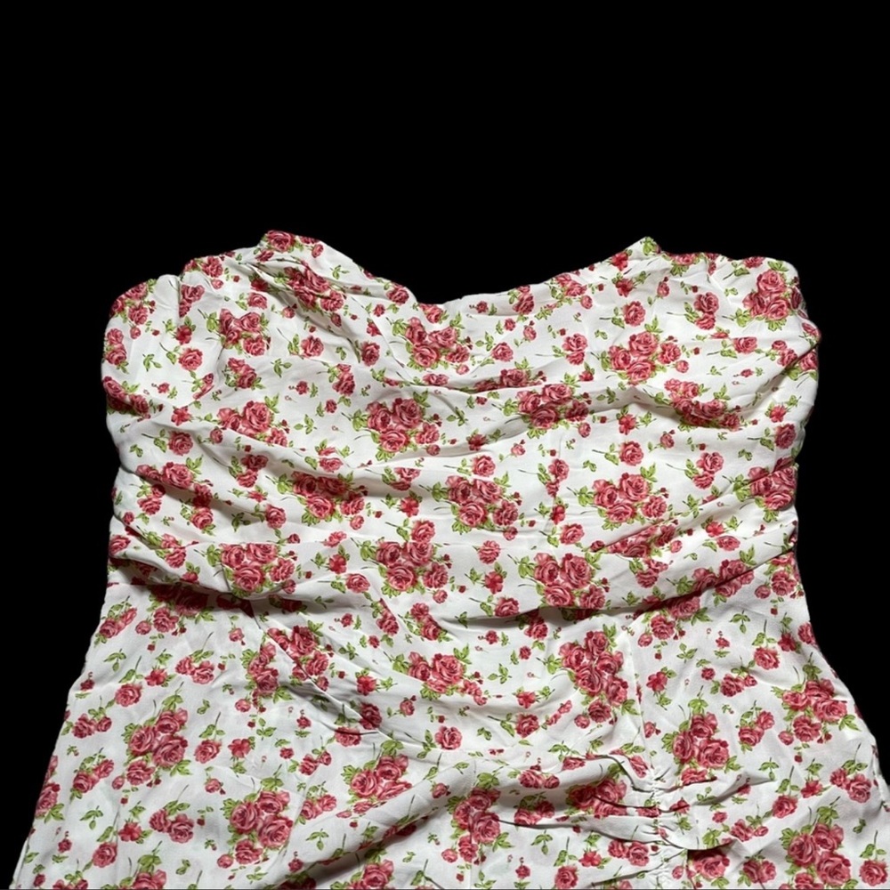 Plus Floral Corset Bandeau Dress - Picture 3 of 9